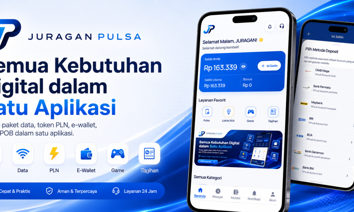 Download Aplikasi Juragan Pulsa untuk Agen Pulsa dan PPOB