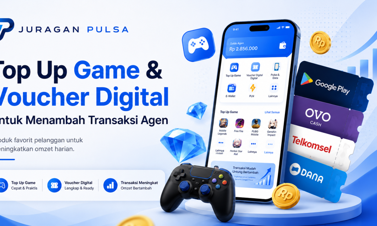 Top Up Game dan Voucher Digital untuk Menambah Transaksi Agen
