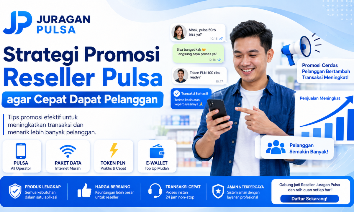 Strategi Promosi Reseller Pulsa agar Cepat Dapat Pelanggan