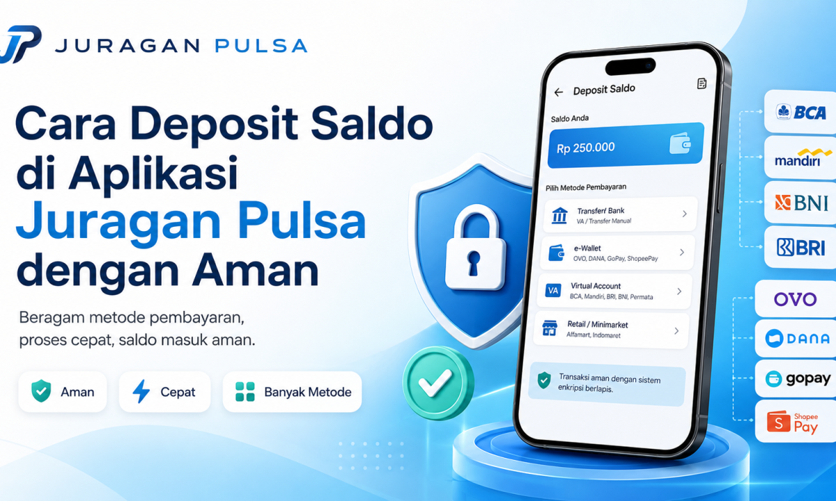 Cara Deposit Saldo di Aplikasi Juragan Pulsa dengan Aman