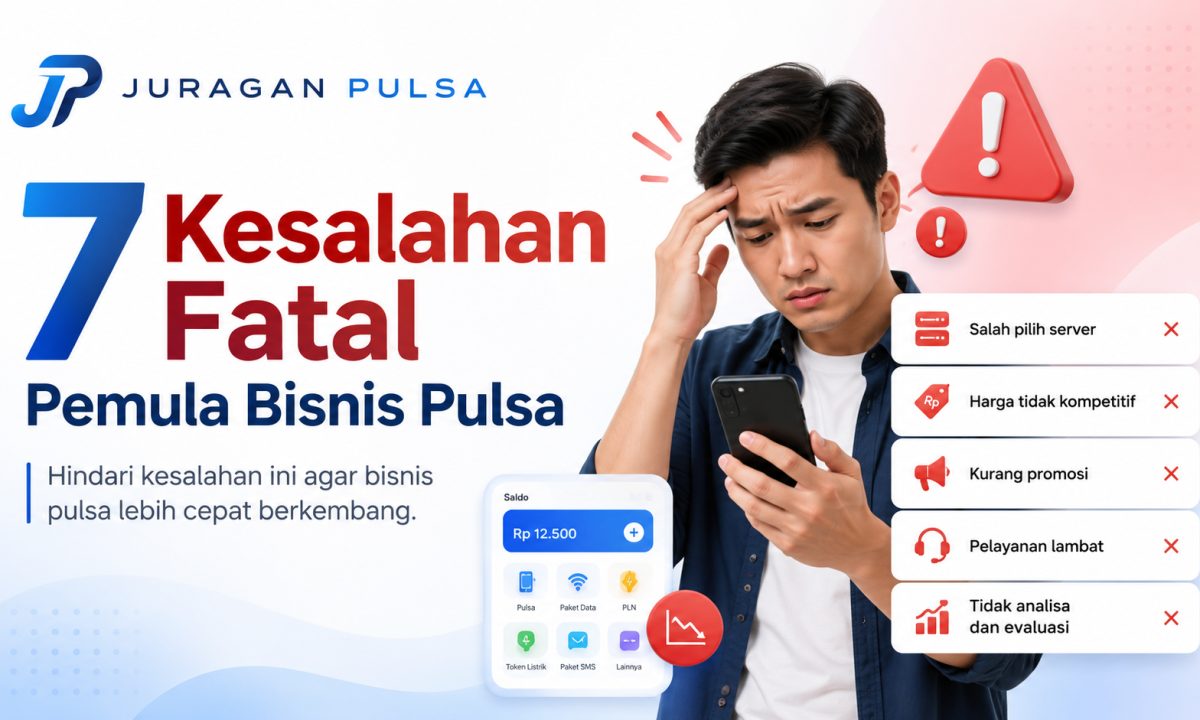 7 Kesalahan Fatal Pemula Bisnis Pulsa